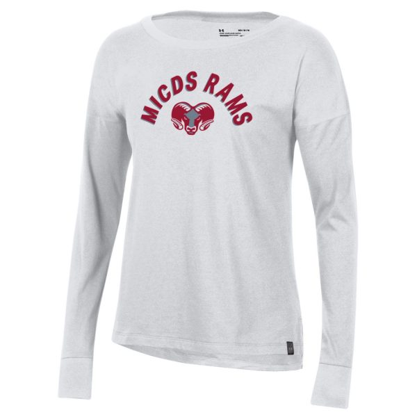 Under Armour Women’s LS Tee, White