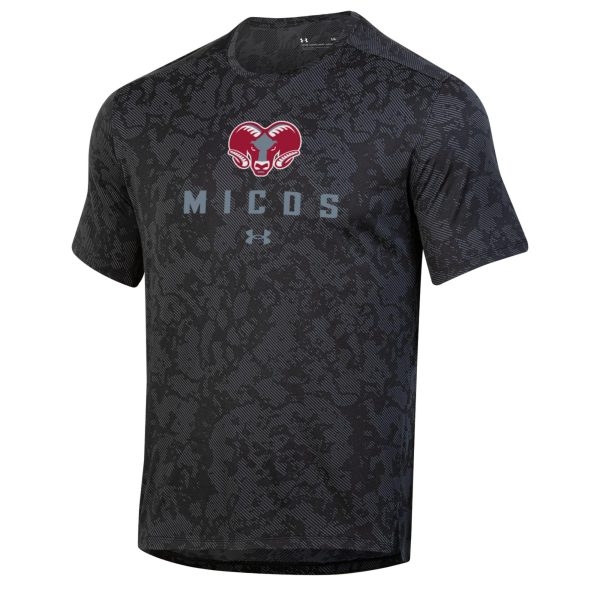 Under Armour Tech Vent Geode Tee, Black Heather