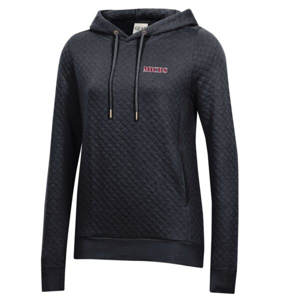 Gear Relaxed Quilted Hoody, Black