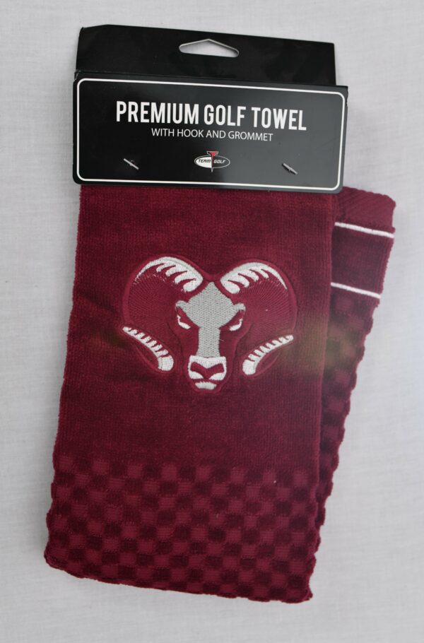 Golf Towel, Tri-Fold Red