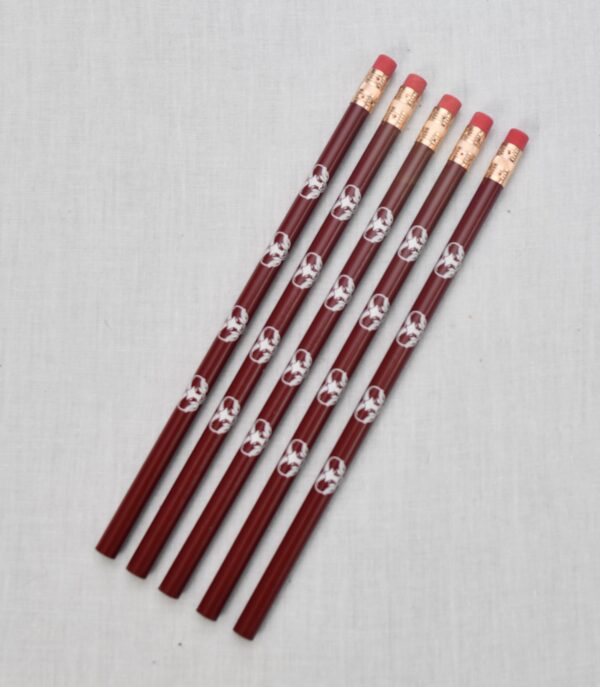 Ram Head Pencils, Red 5pk