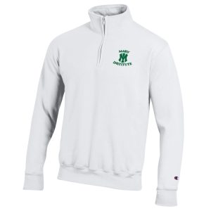 Mary Institute Throwback Quarter Zip, White